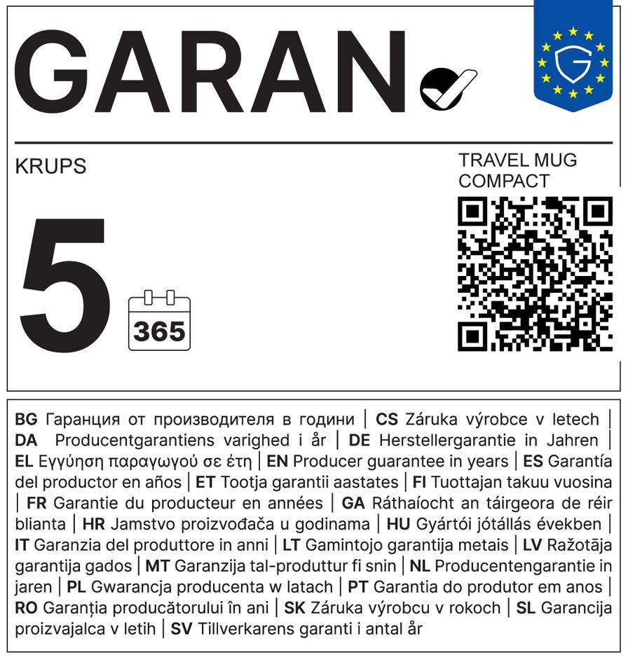 Travel Mug Compact N2161144 RVS/Zwart 0,3L