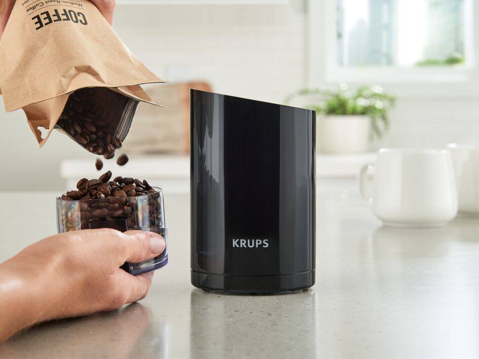 CREATE /COFFEE GRINDER STUDIO PRO/koffiemolen met zwarte tank, capaciteit tot 150 g, 38 maalstanden, veiligheidssysteem, 200 W