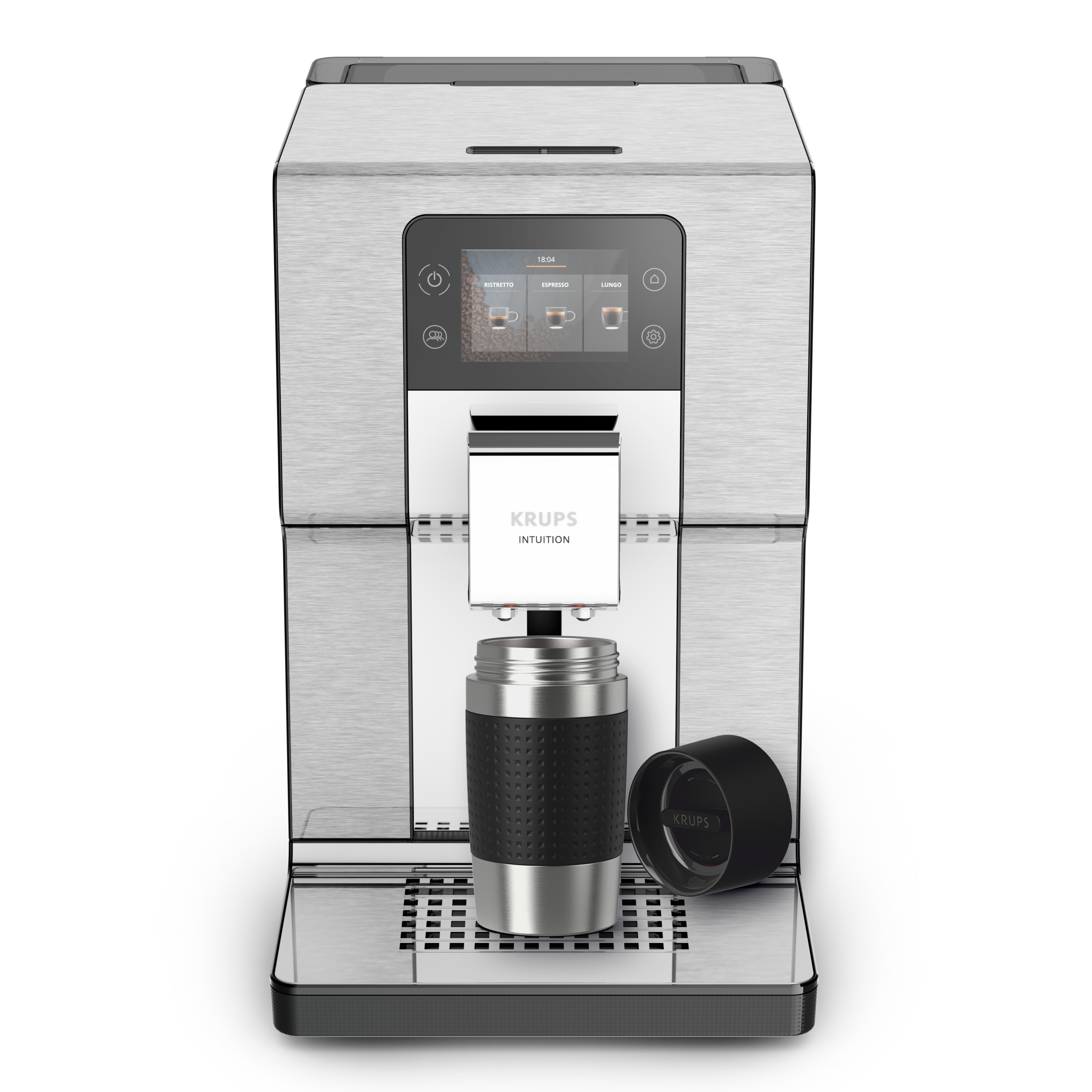 Travel Mug Compact N2161144 RVS/Zwart 0,3L