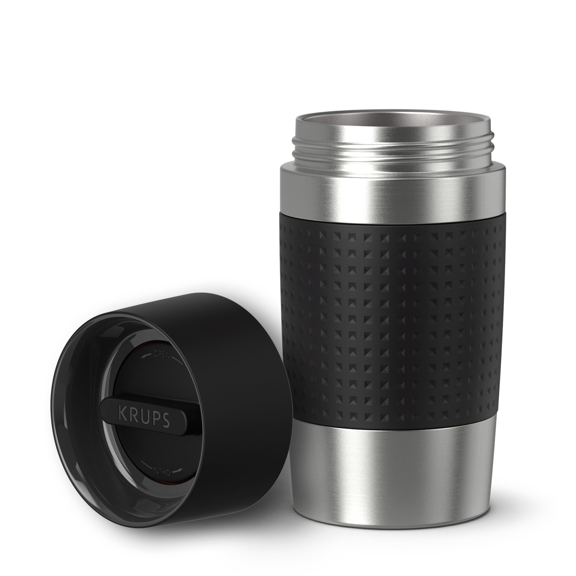 Travel Mug Compact N2161144 RVS/Zwart 0,3L