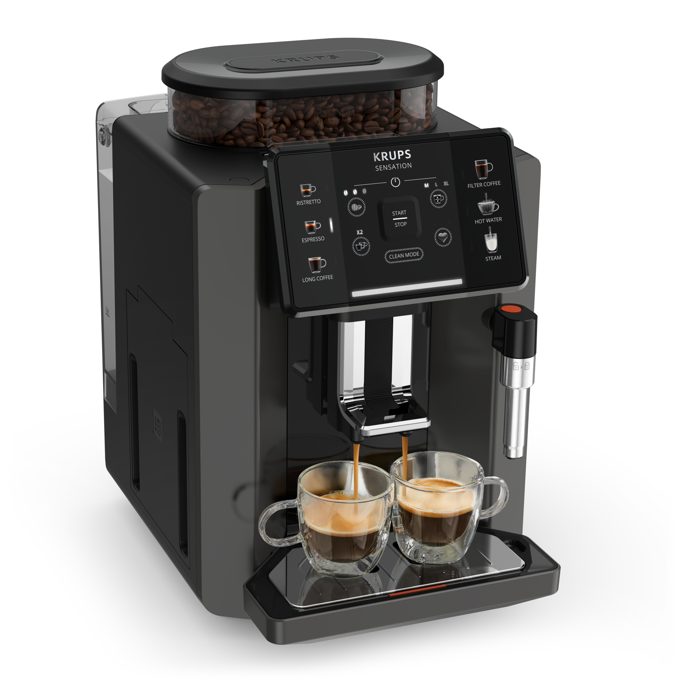 Sensation EA9108 volautomatische espressomachine coal/zwart