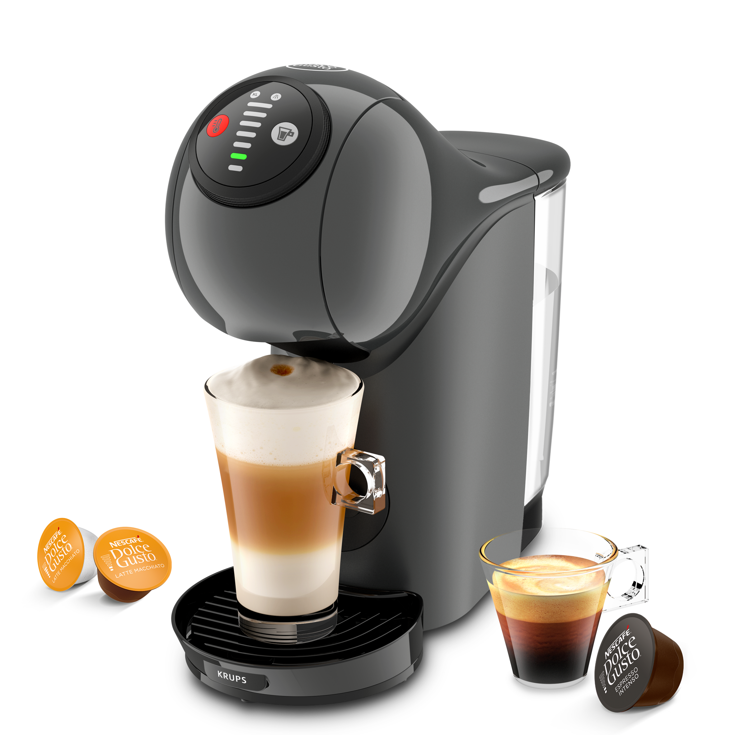 Genio S KP243B automatische koffiemachine voor capsules antraciet