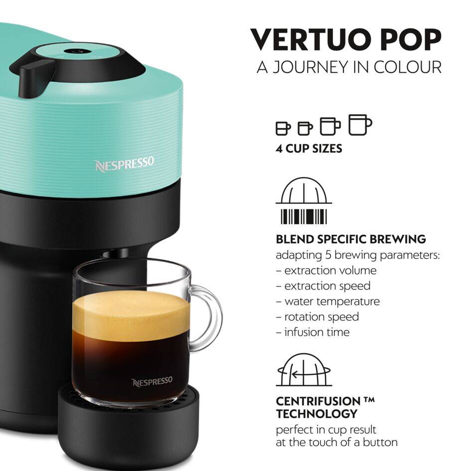 Vertuo Pop Coconut Aqua Mint XN9204 koffiecupmachine