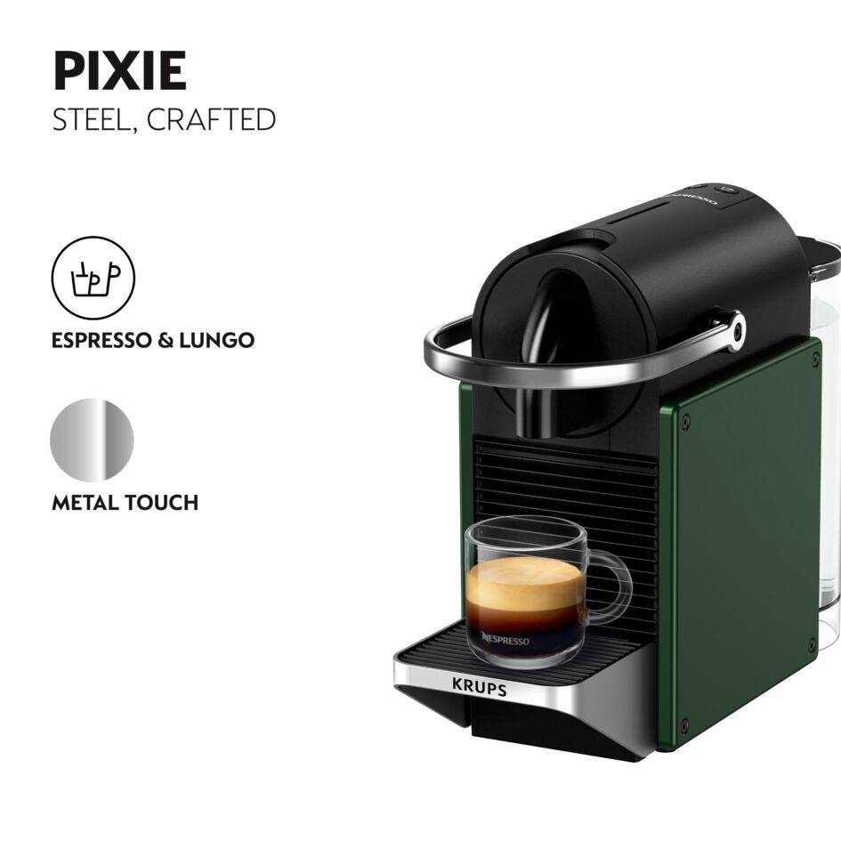 Pixie XN3063 koffiemachine, donkergroen