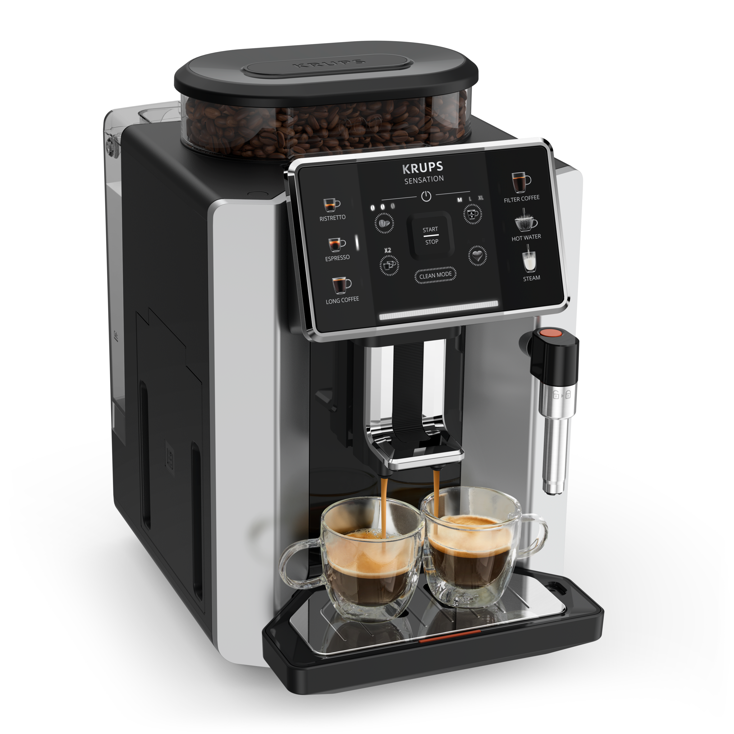 Sensation EA910E volautomatische espressomachine alu/zwart