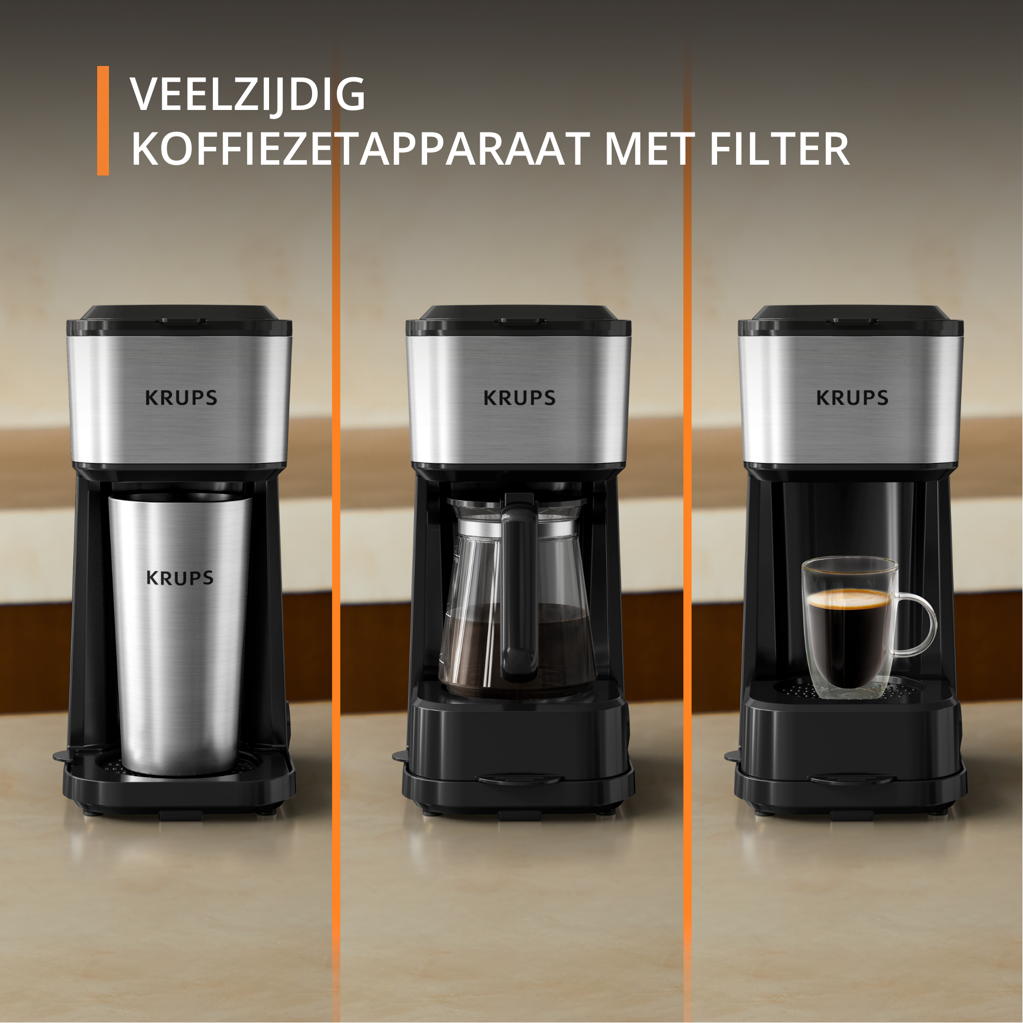 Simply Brew 3-in-1 KM207D filter koffiezetapparaat