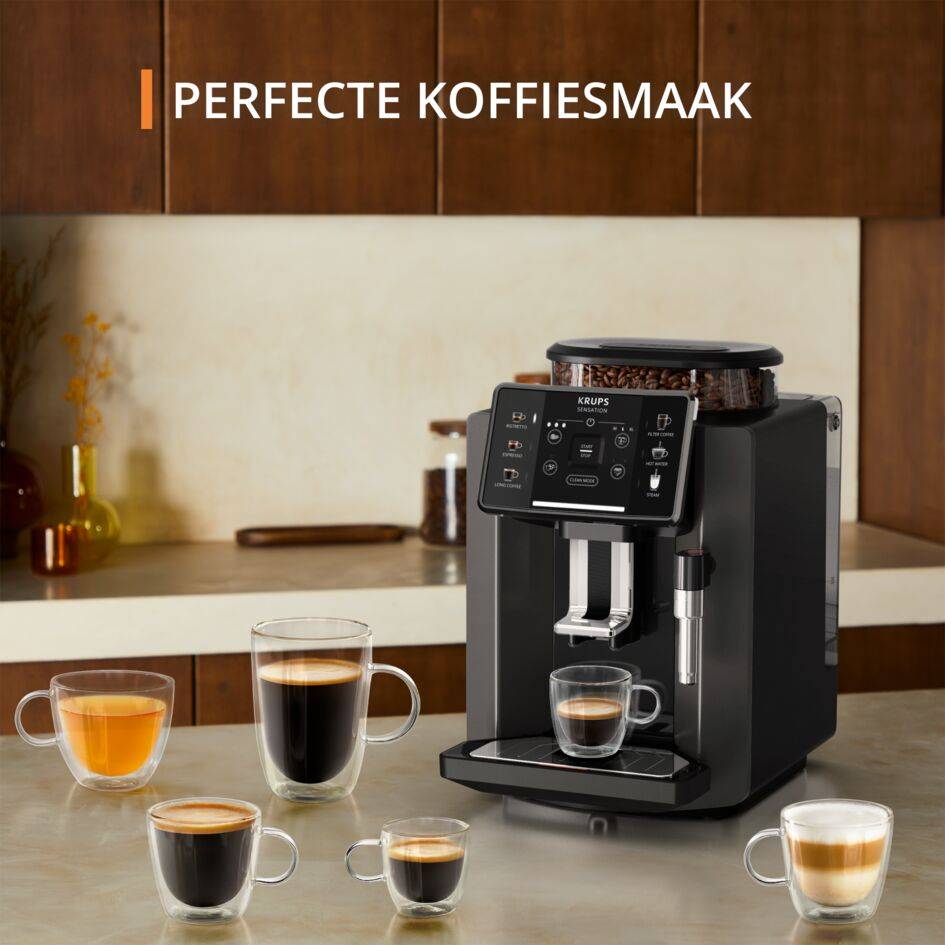 Sensation EA9108 volautomatische espressomachine coal/zwart