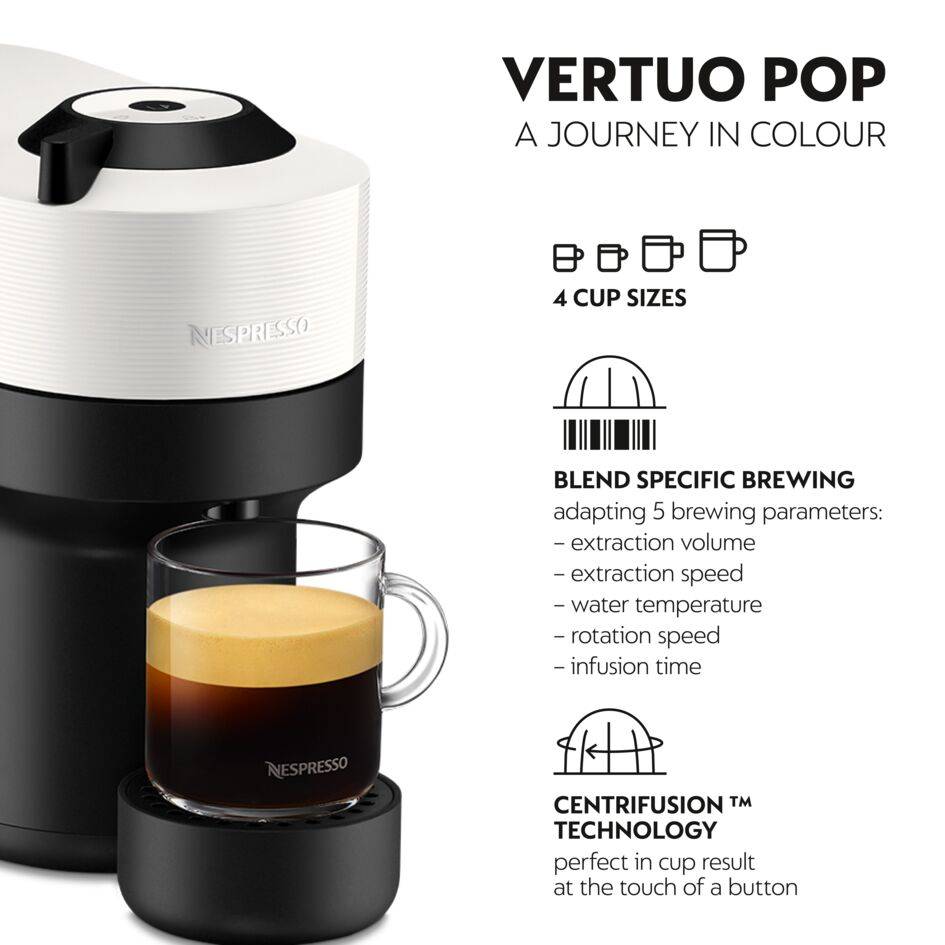 Vertuo Pop Coconut White XN9201 koffiecupmachine