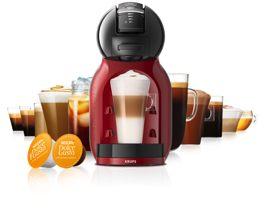 Mini Me KP123H handmatige koffiecupmachine zwart/cherry rood