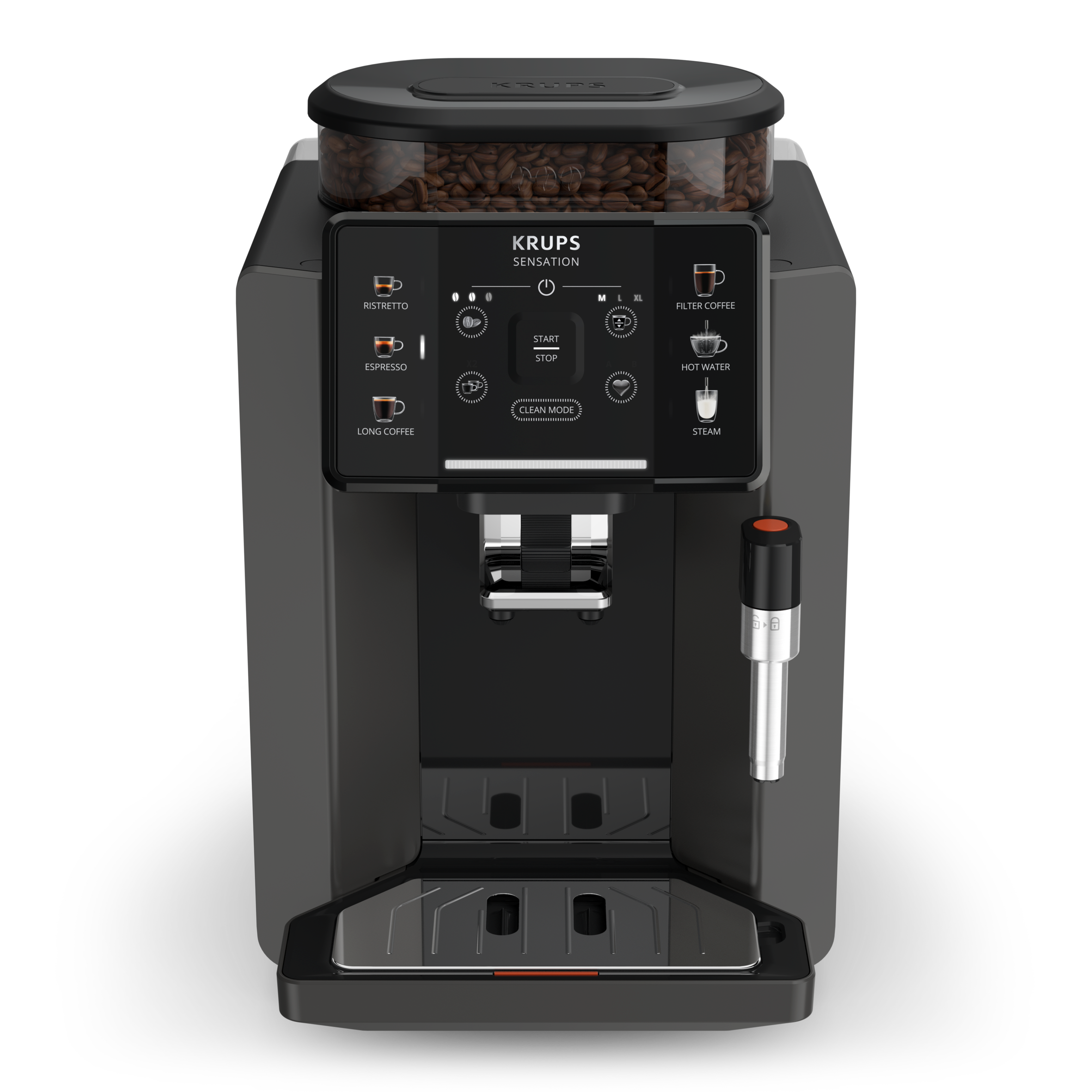 Sensation EA9108 volautomatische espressomachine coal/zwart