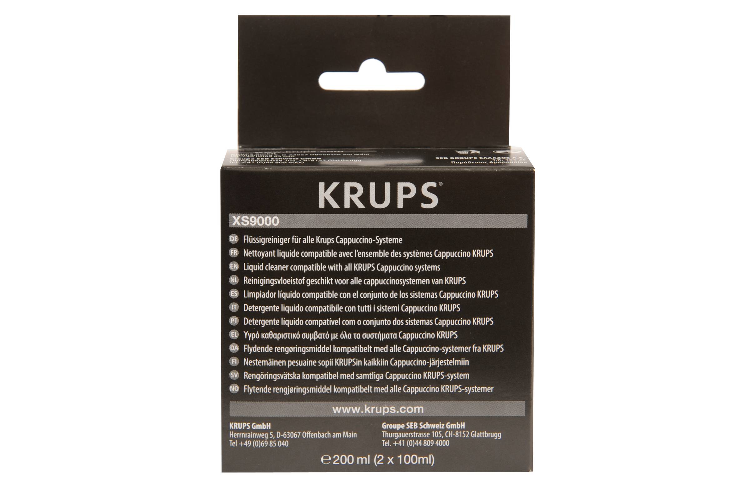 Vloeibare reiniger voor cappuccinosysteem XS900010