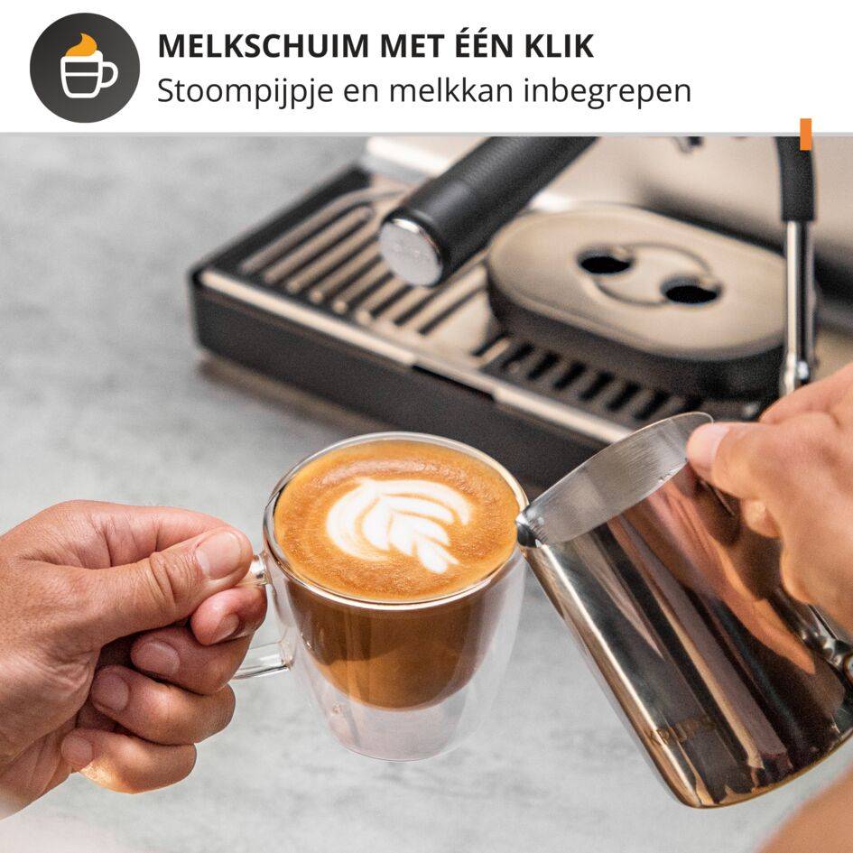 Precision XP801T pistonmachine met ingebouwde molen