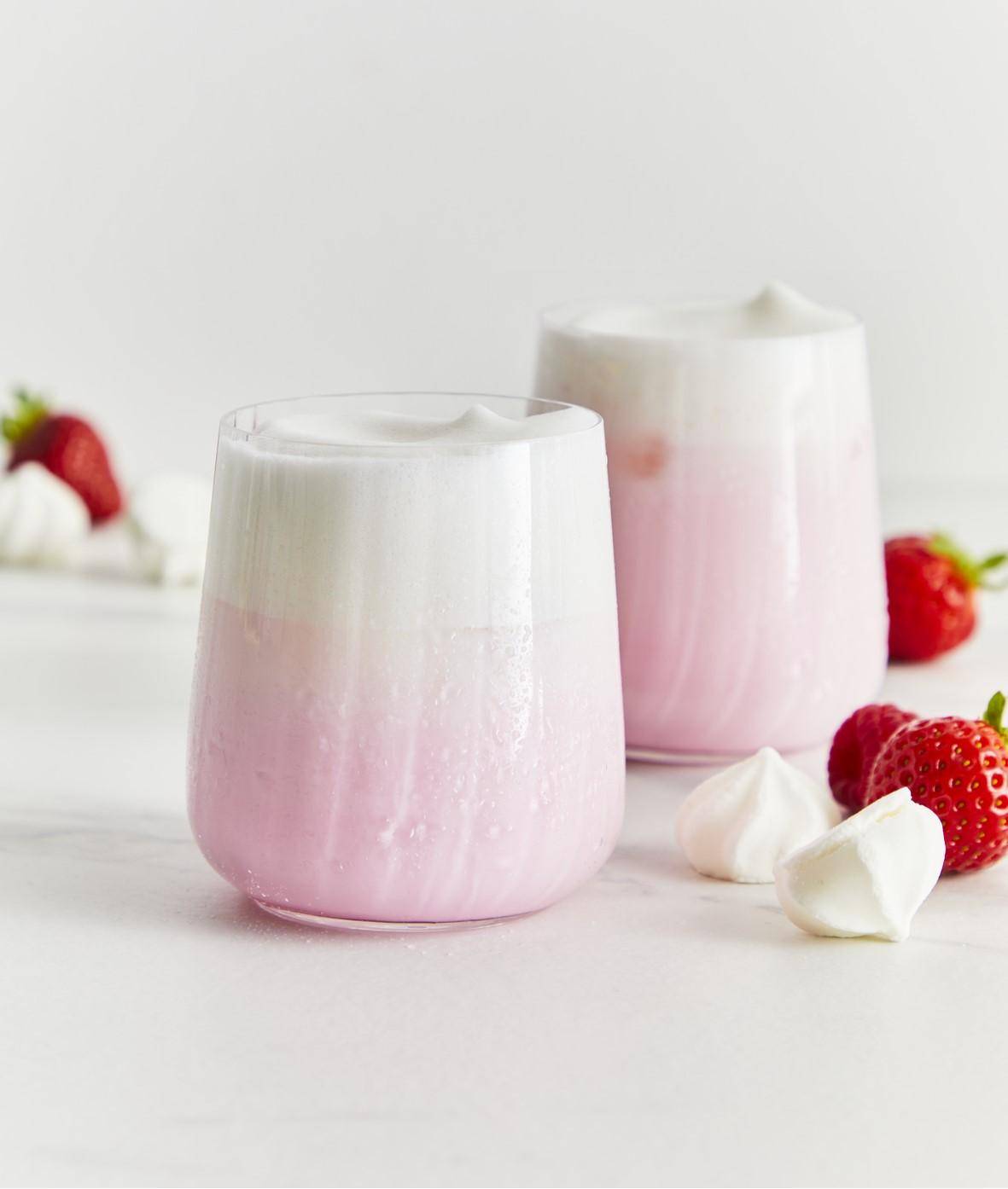 Pink Latte met aardbei - Recepten undefined | Krups