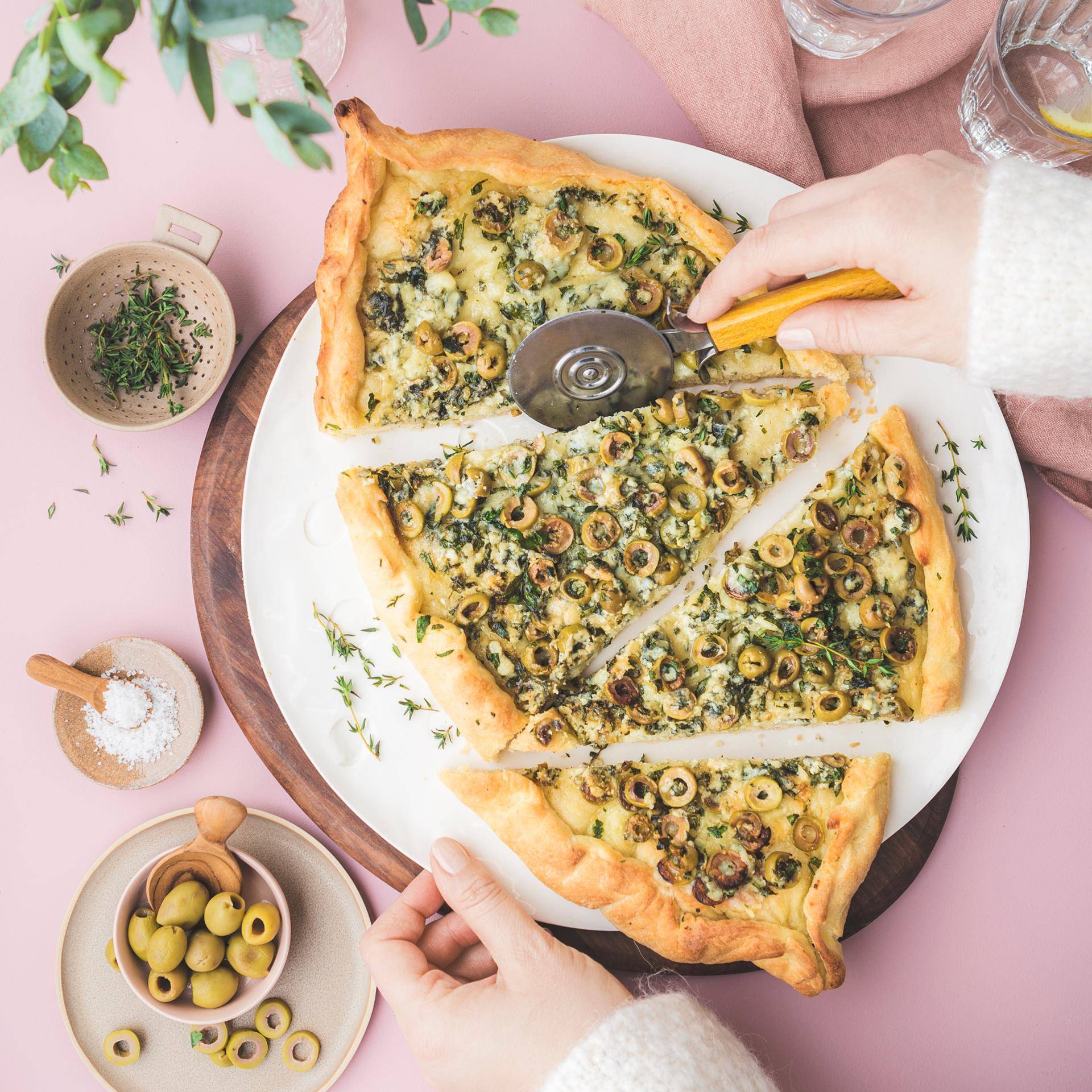 Pide aux olives vertes et roquefort - Recepten Companion | Krups