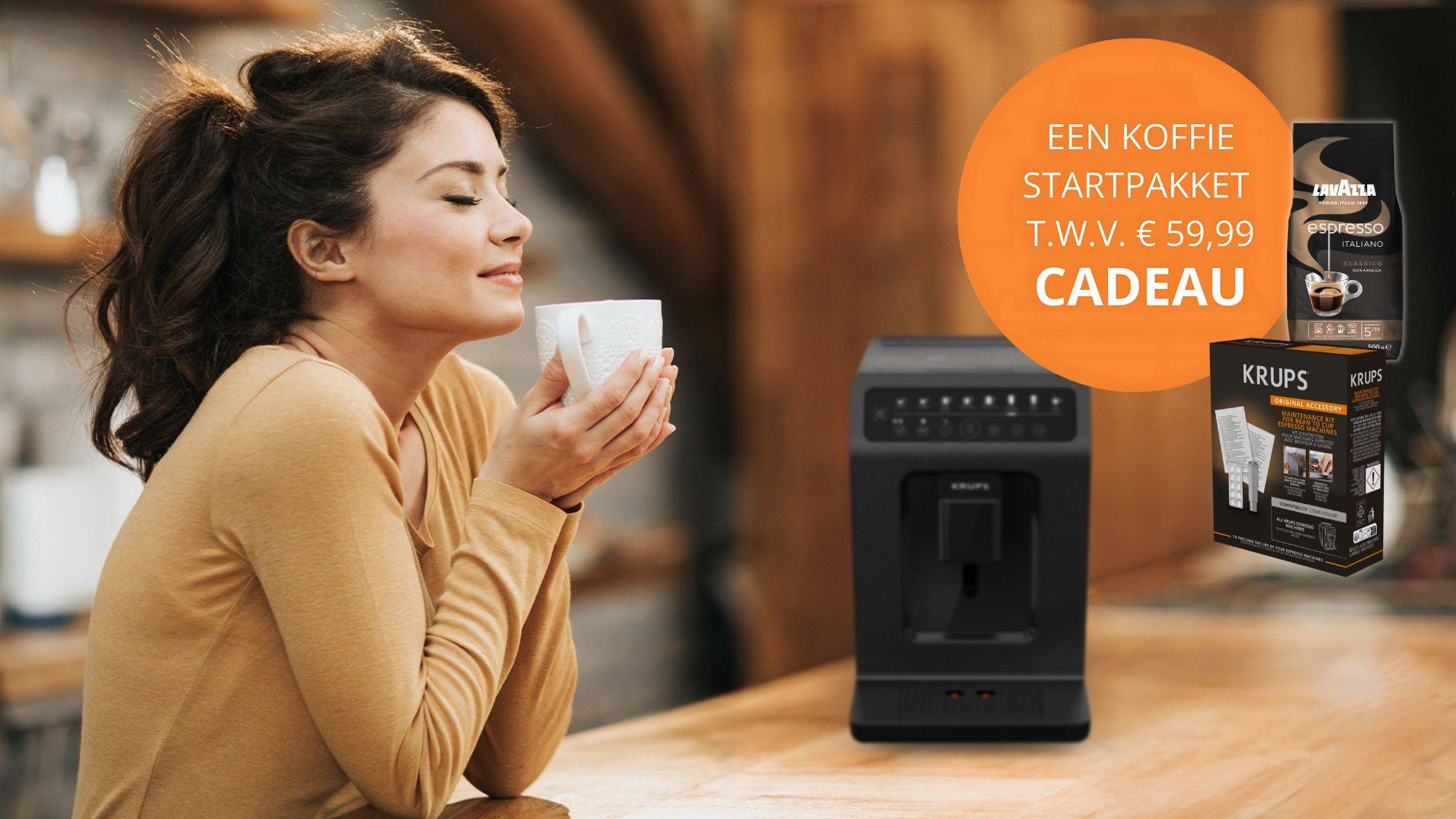 Gratis koffie startpakket bij aankoop van een deelnemende volautomaat