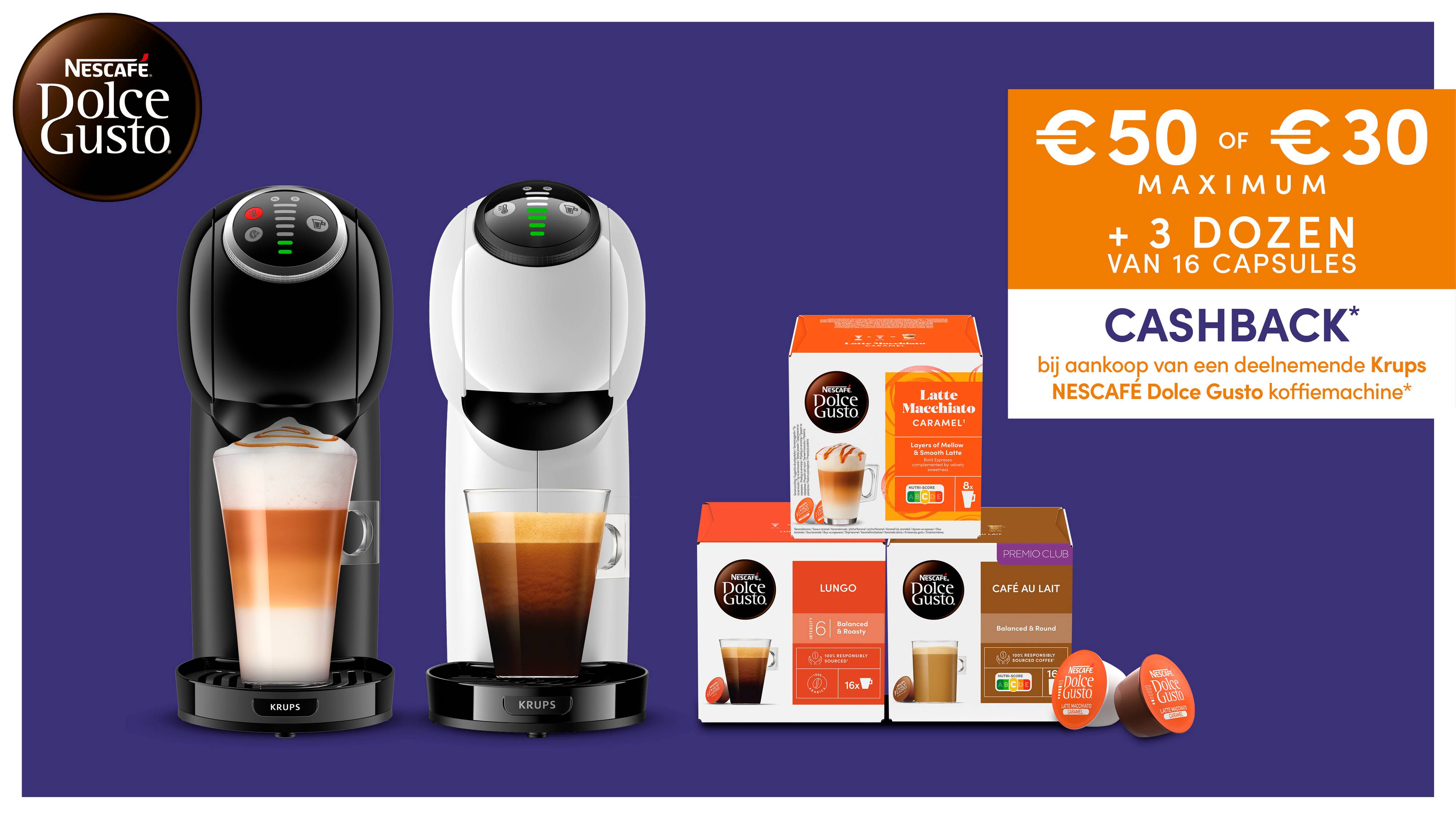 Dolce Gusto cashbackactie