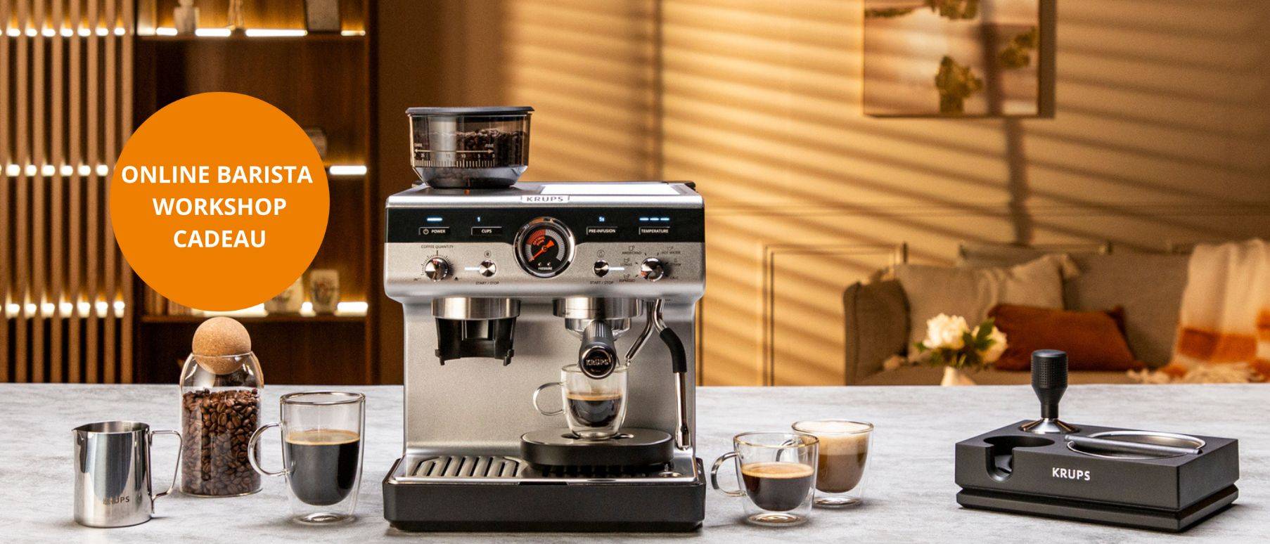 Gratis online Barista Workshop bij aankoop van een Precision pistonmachine